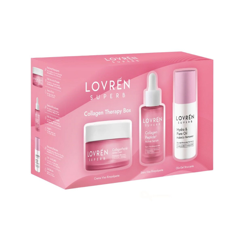 lovren cofanetto regalo siero, crema, gel-olio struccante